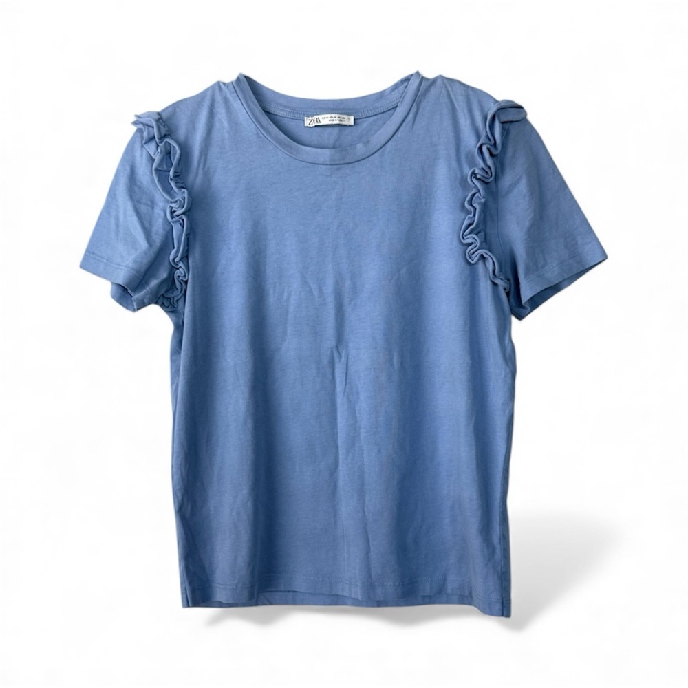 Zara Light Blue Casual Top